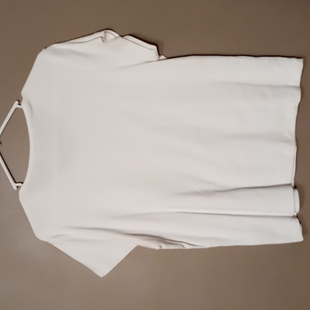 Carolyn Taylor White Tiny Pocket Tee w Flamingo Embellishment XL - Picture 2 of 5